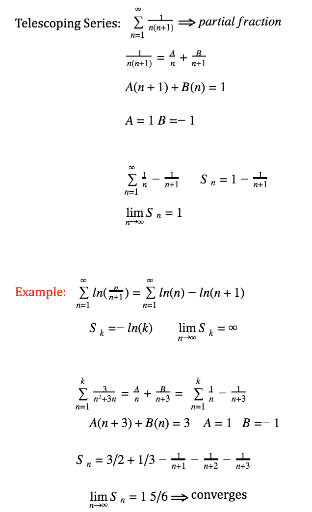 Infinite Series Tests